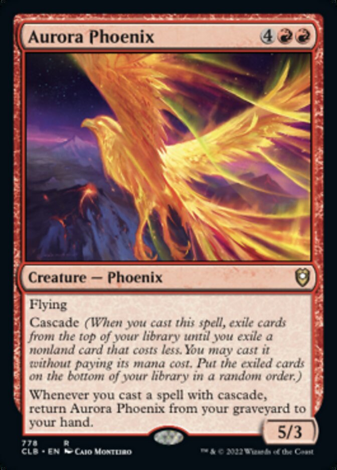 Aurora Phoenix [Commander Legends: Battle for Baldur's Gate] | Cards and Coasters CA