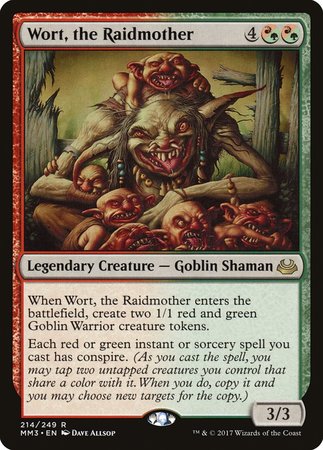 Wort, the Raidmother [Modern Masters 2017] | Cards and Coasters CA