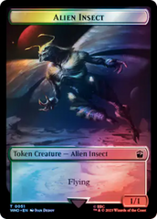 Alien Angel // Alien Insect Double-Sided Token (Surge Foil) [Doctor Who Tokens] | Cards and Coasters CA