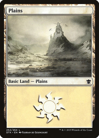 Plains (252) [Dragons of Tarkir] | Cards and Coasters CA