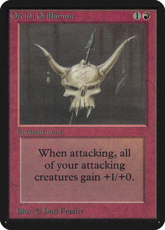 Orcish Oriflamme [Limited Edition Alpha] | Cards and Coasters CA