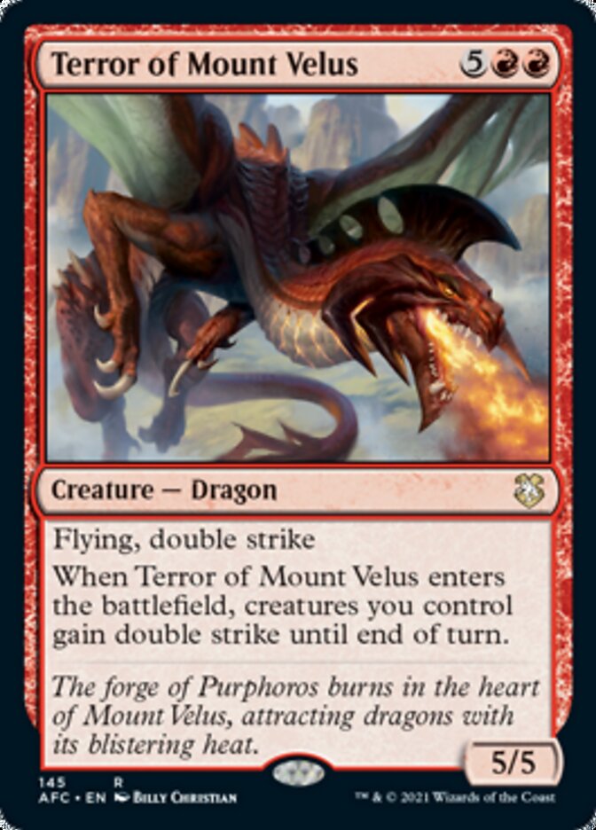 Terror of Mount Velus [Dungeons & Dragons: Adventures in the Forgotten Realms Commander] | Cards and Coasters CA