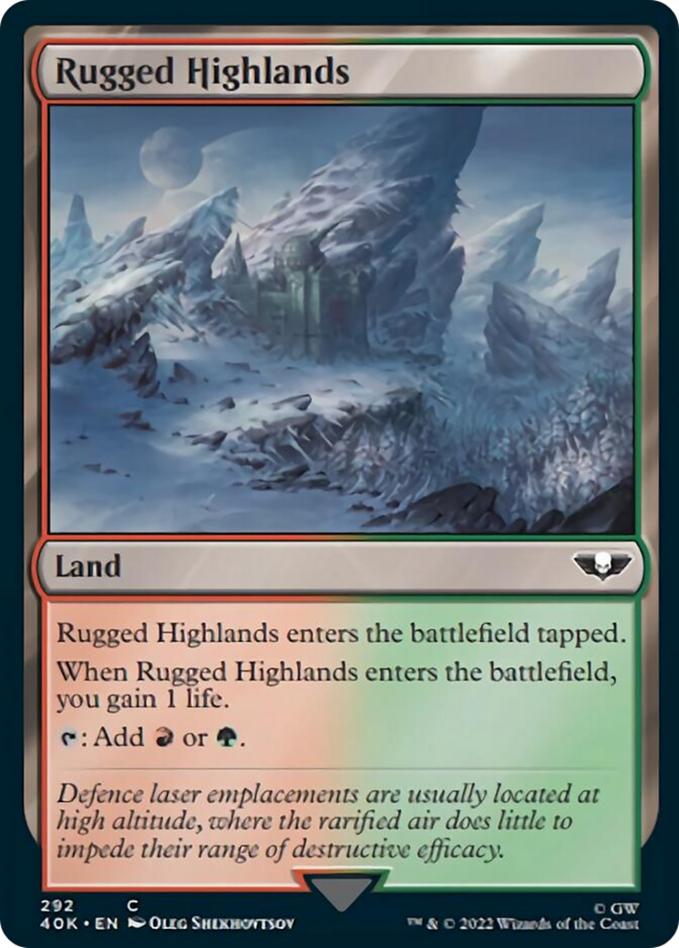 Rugged Highlands [Universes Beyond: Warhammer 40,000] | Cards and Coasters CA