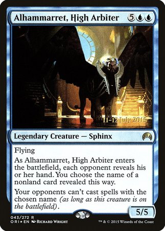 Alhammarret, High Arbiter [Magic Origins Promos] | Cards and Coasters CA