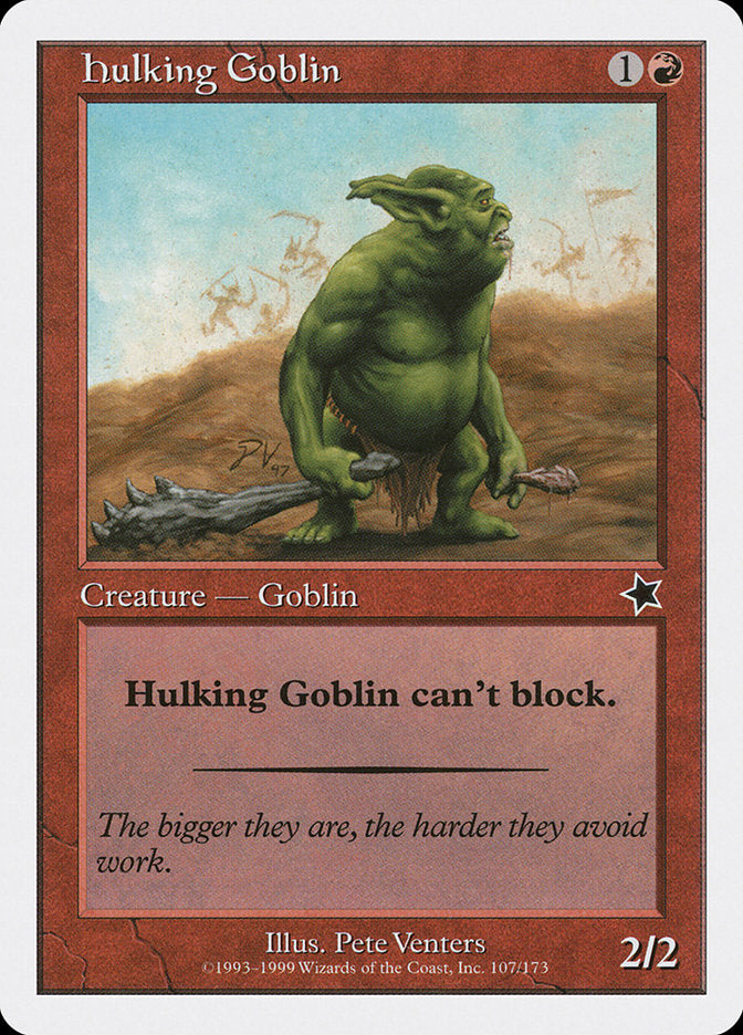 Hulking Goblin [Starter 1999] | Cards and Coasters CA