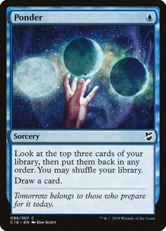 Ponder [Commander 2018] | Cards and Coasters CA