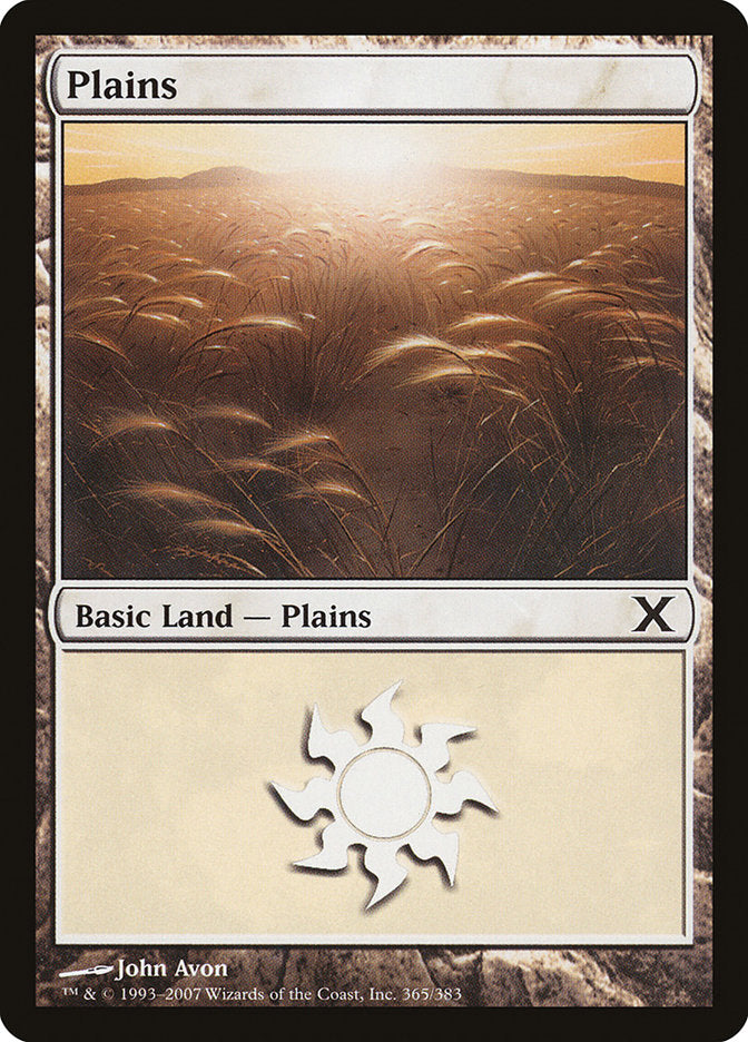 Plains (365) [Tenth Edition] | Cards and Coasters CA