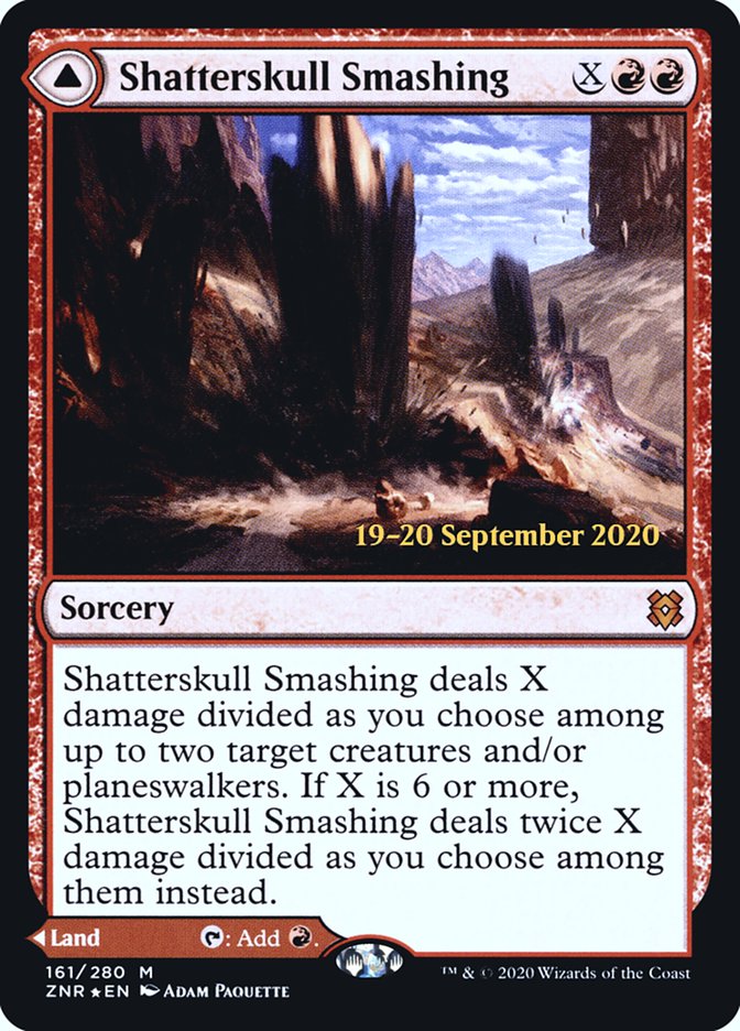 Shatterskull Smashing // Shatterskull, the Hammer Pass  [Zendikar Rising Prerelease Promos] | Cards and Coasters CA