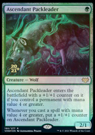 Ascendant Packleader [Innistrad: Crimson Vow Prerelease Promos] | Cards and Coasters CA
