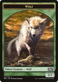 Wolf Token [Prerelease Cards] | Cards and Coasters CA