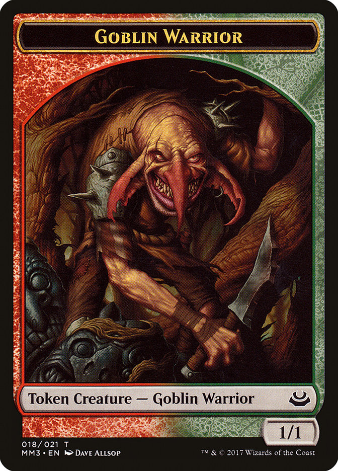 Goblin Warrior [Modern Masters 2017 Tokens] | Cards and Coasters CA