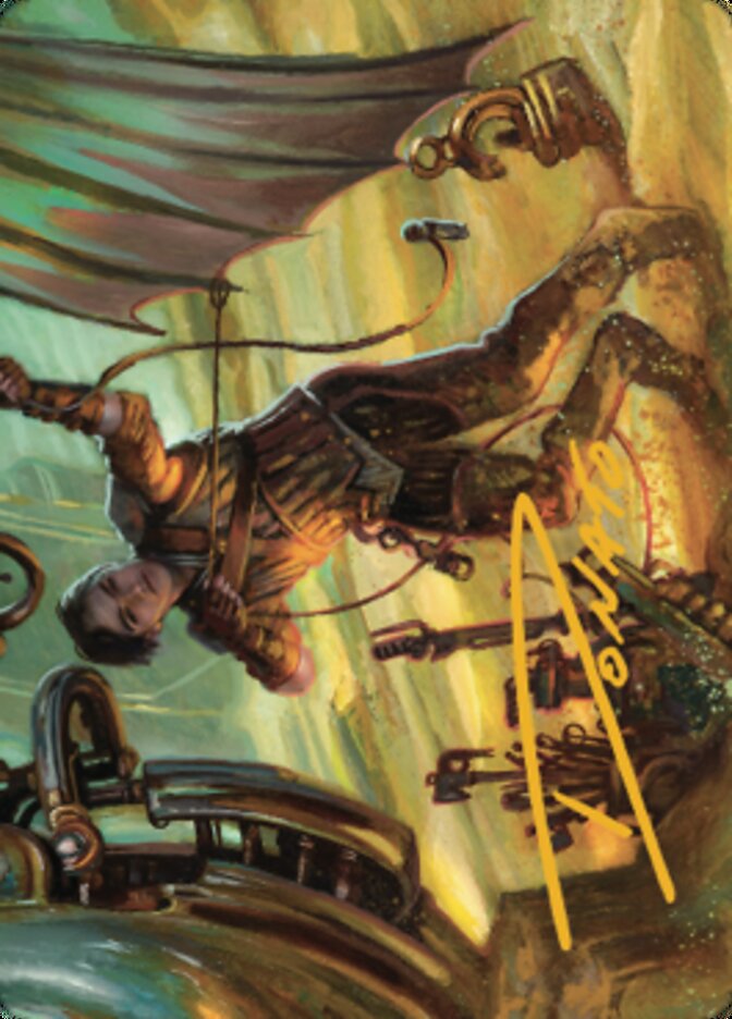 Mishra, Excavation Prodigy Art Card (Gold-Stamped Signature) [The Brothers' War Art Series] | Cards and Coasters CA