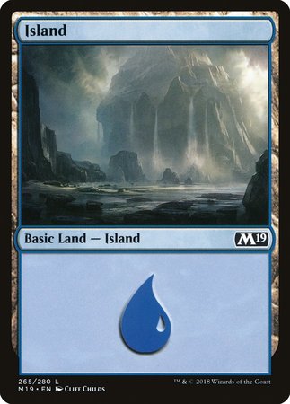 Island (265) [Core Set 2019] | Cards and Coasters CA