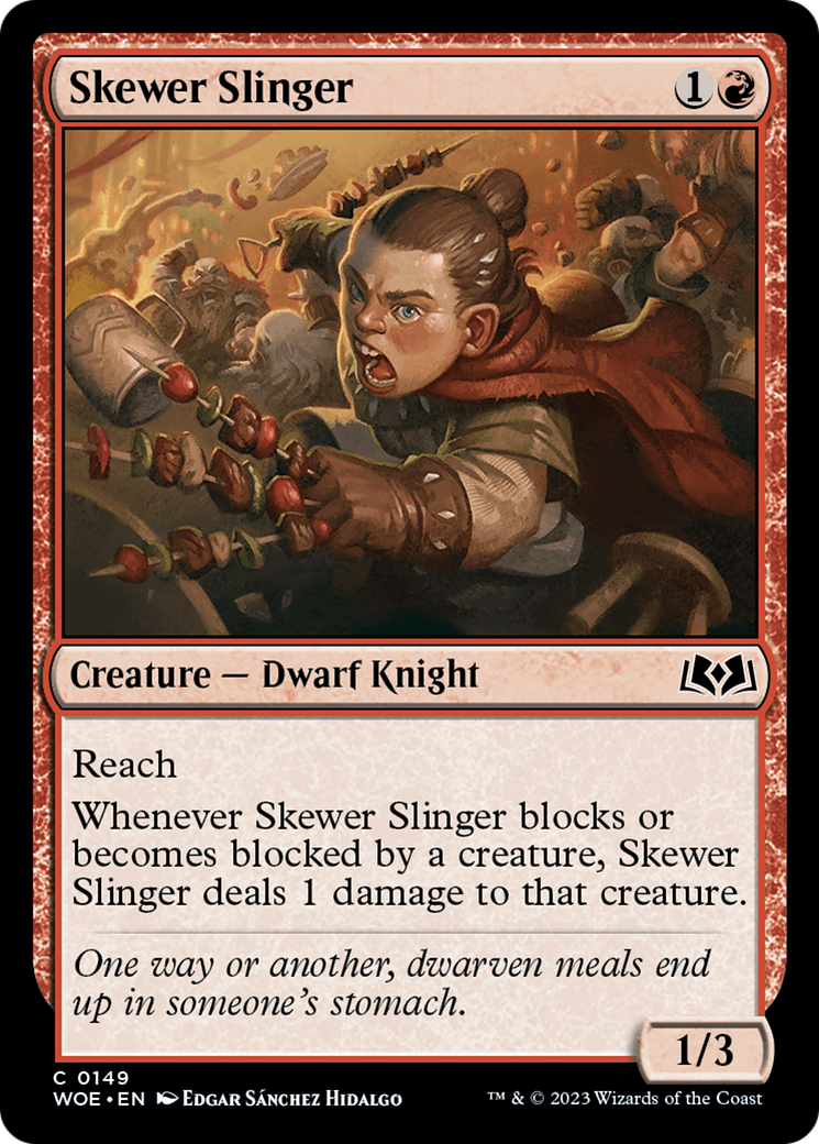 Skewer Slinger [Wilds of Eldraine] | Cards and Coasters CA