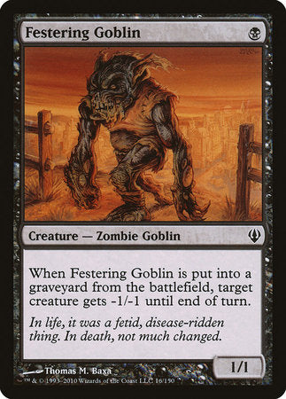 Festering Goblin [Archenemy] | Cards and Coasters CA