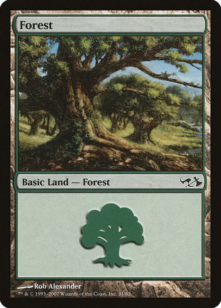 Forest (31) [Duel Decks: Elves vs. Goblins] | Cards and Coasters CA