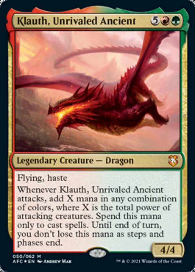 Klauth, Unrivaled Ancient [Dungeons & Dragons: Adventures in the Forgotten Realms Commander] | Cards and Coasters CA