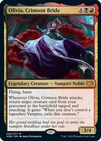 Olivia, Crimson Bride (Promo Pack) [Innistrad: Crimson Vow Promo Pack] | Cards and Coasters CA