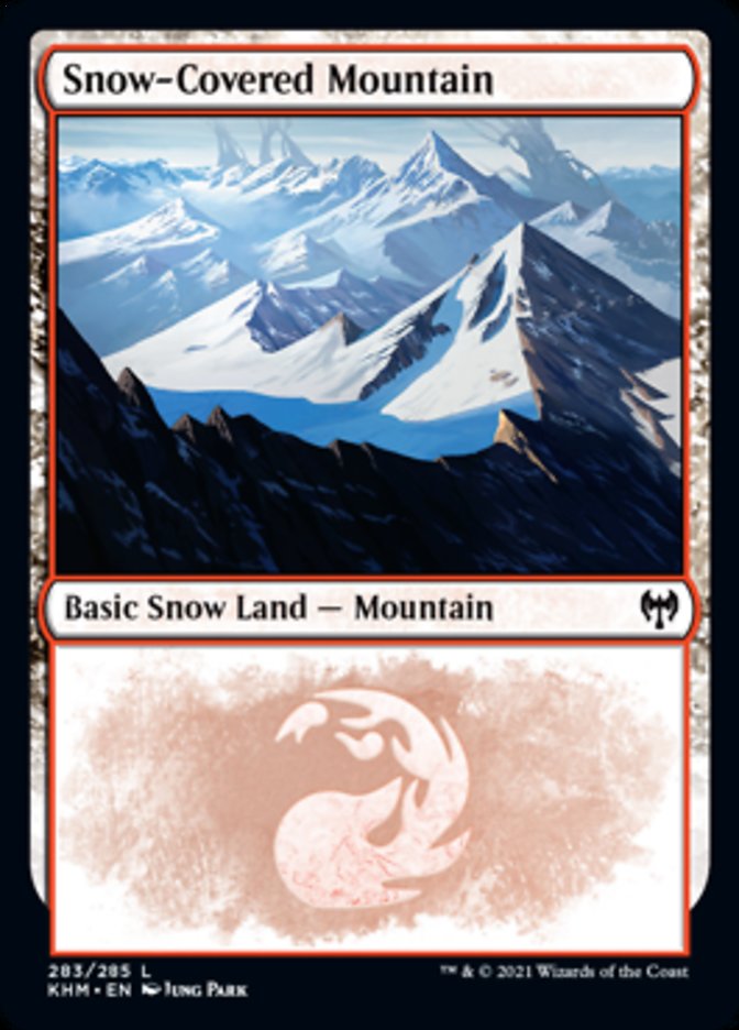Snow-Covered Mountain (283) [Kaldheim] | Cards and Coasters CA