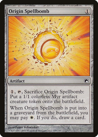 Origin Spellbomb [Scars of Mirrodin] | Cards and Coasters CA