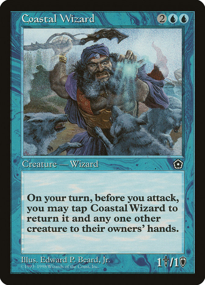Coastal Wizard [Portal Second Age] | Cards and Coasters CA