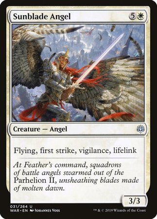 Sunblade Angel [War of the Spark] | Cards and Coasters CA