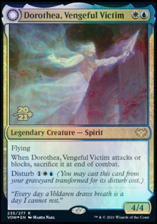 Dorothea, Vengeful Victim // Dorothea's Retribution [Innistrad: Crimson Vow Prerelease Promos] | Cards and Coasters CA