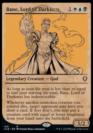Bane, Lord of Darkness (Showcase) [Commander Legends: Battle for Baldur's Gate] | Cards and Coasters CA