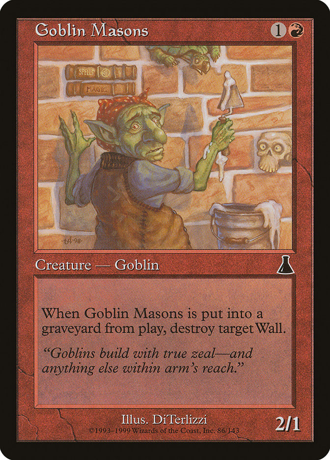 Goblin Masons [Urza's Destiny] | Cards and Coasters CA