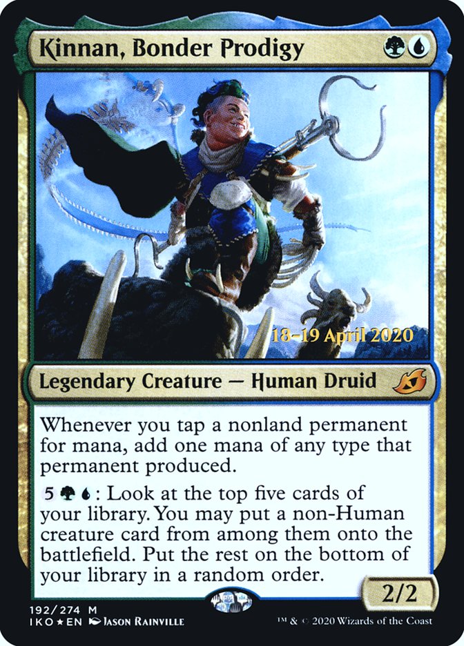 Kinnan, Bonder Prodigy  [Ikoria: Lair of Behemoths Prerelease Promos] | Cards and Coasters CA