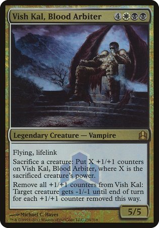 Vish Kal, Blood Arbiter (Commander Launch Promo) [Commander 2011 Launch Party] | Cards and Coasters CA