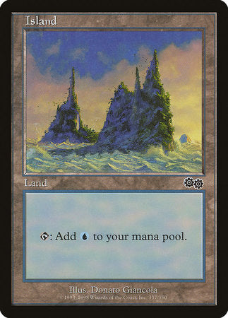 Island (337) [Urza's Saga] | Cards and Coasters CA