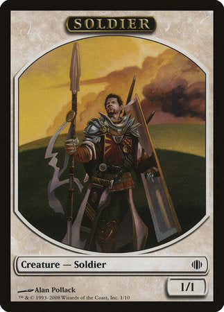 Soldier Token [Shards of Alara Tokens] | Cards and Coasters CA