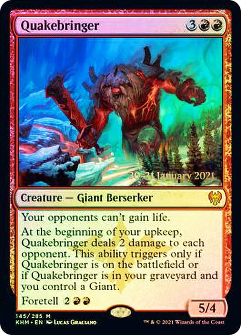 Quakebringer  [Kaldheim Prerelease Promos] | Cards and Coasters CA