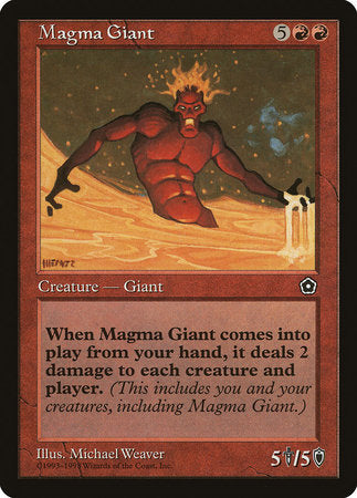 Magma Giant [Portal Second Age] | Cards and Coasters CA