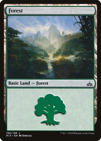 Forest [Rivals of Ixalan] | Cards and Coasters CA