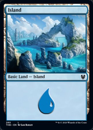 Island (280) [Theros Beyond Death] | Cards and Coasters CA