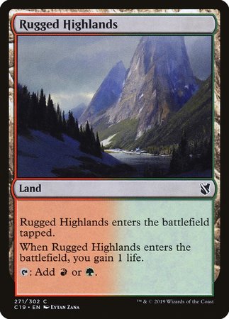 Rugged Highlands [Commander 2019] | Cards and Coasters CA