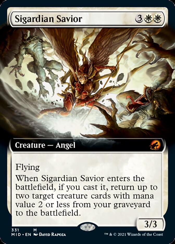 Sigardian Savior (Extended) [Innistrad: Midnight Hunt] | Cards and Coasters CA