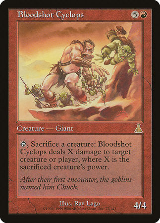 Bloodshot Cyclops [Urza's Destiny] | Cards and Coasters CA