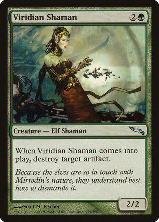 Viridian Shaman [Mirrodin] | Cards and Coasters CA