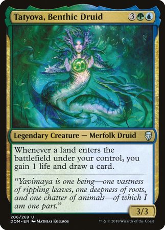 Tatyova, Benthic Druid [Dominaria] | Cards and Coasters CA