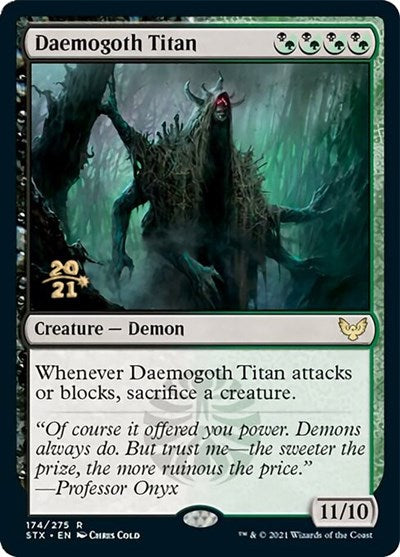 Daemogoth Titan [Strixhaven: School of Mages Prerelease Promos] | Cards and Coasters CA