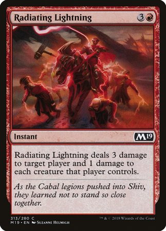 Radiating Lightning [Core Set 2019] | Cards and Coasters CA