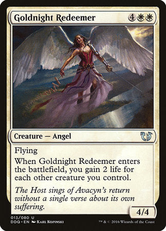 Goldnight Redeemer [Duel Decks: Blessed vs. Cursed] | Cards and Coasters CA