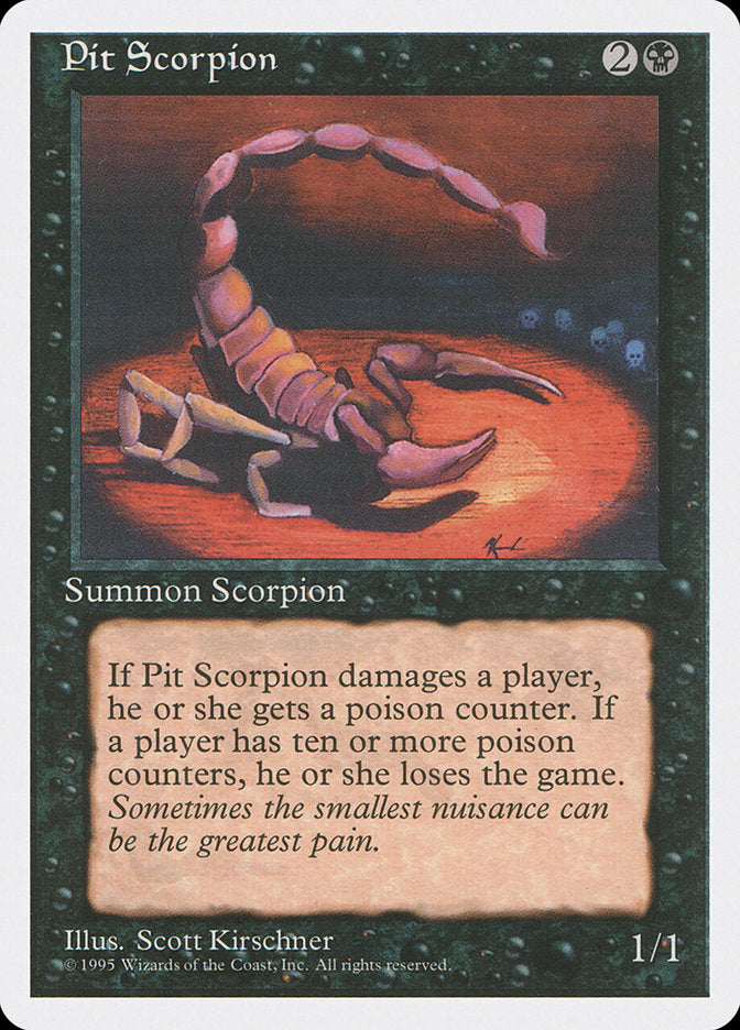 Pit Scorpion [Fourth Edition] | Cards and Coasters CA