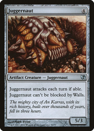 Juggernaut [Duel Decks: Elspeth vs. Tezzeret] | Cards and Coasters CA