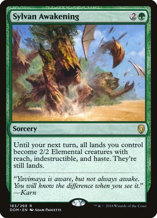 Sylvan Awakening [Dominaria] | Cards and Coasters CA