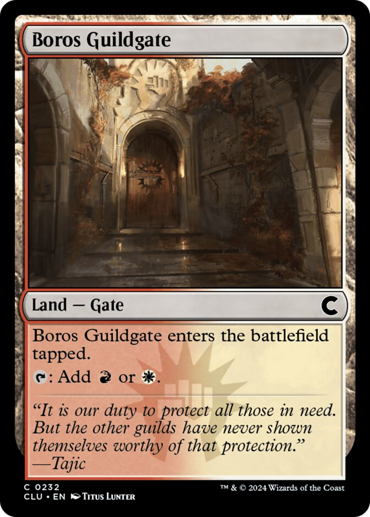 Boros Guildgate [Ravnica: Clue Edition] | Cards and Coasters CA