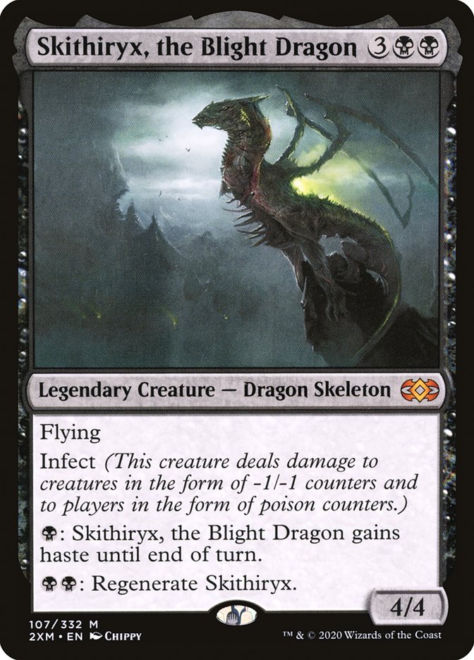 Skithiryx, the Blight Dragon [Double Masters] | Cards and Coasters CA